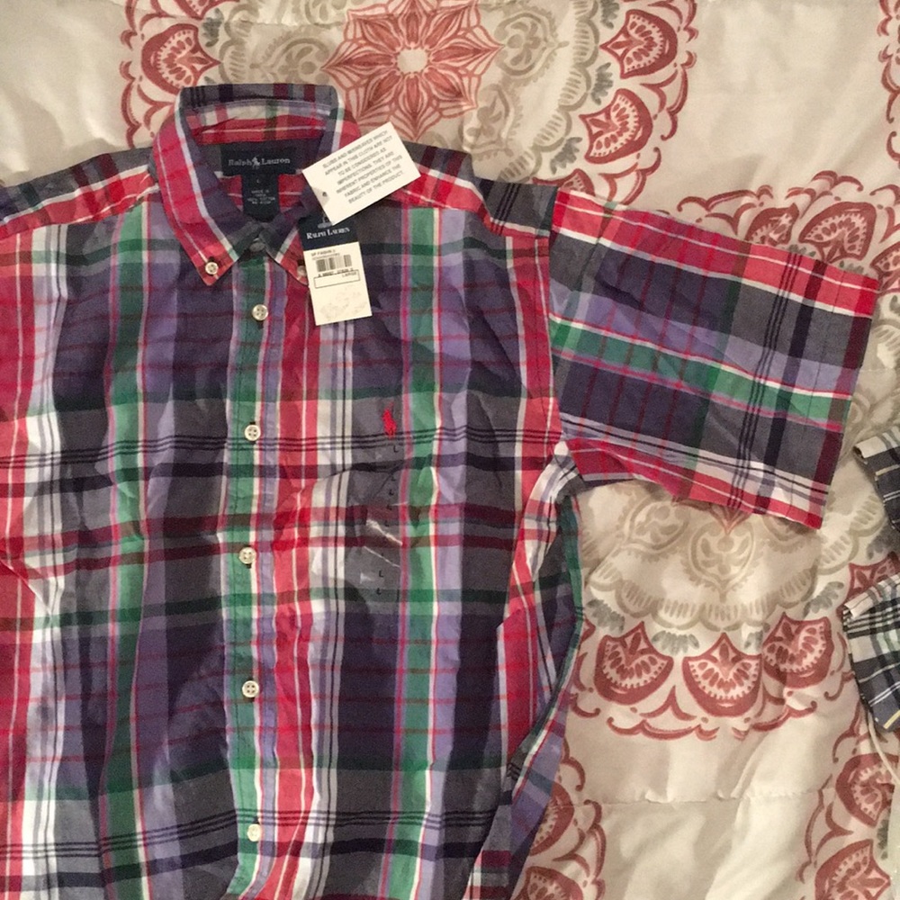 Ralph Lauren Madras Shirt L